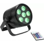 Projetor LED Par EUROLITE AKKU PAR 6 QCL a bateria RGBW