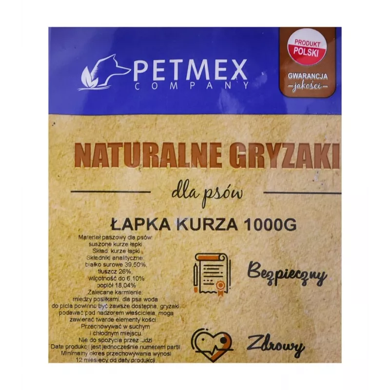 PETMEX Mastigáveis para cães Pata de frango - 1 kg