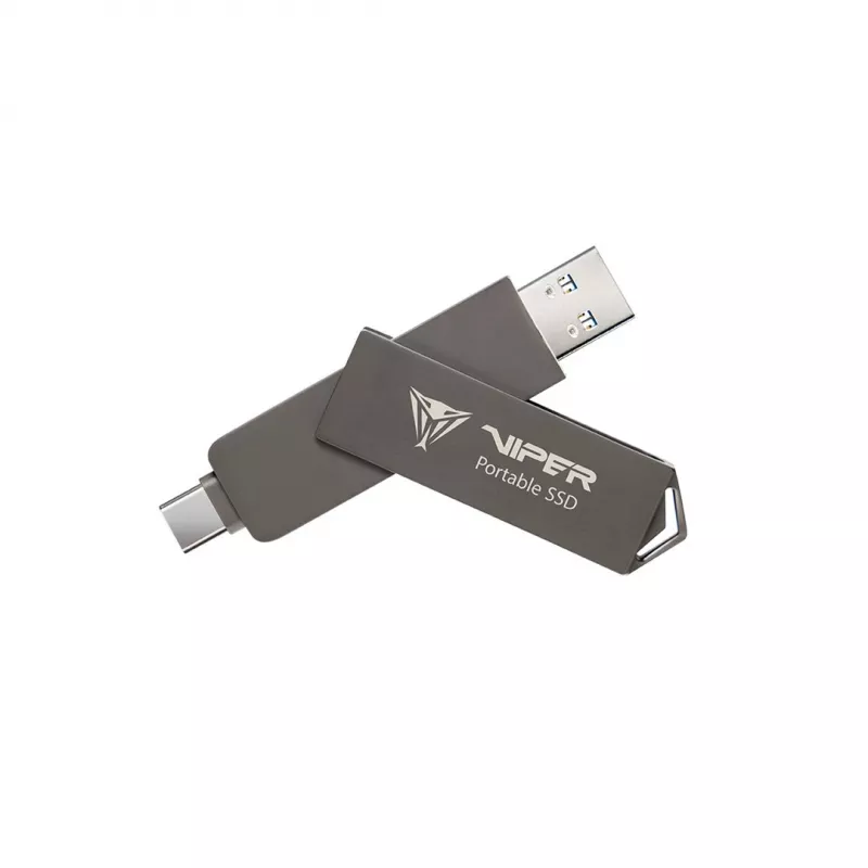 Patriot PVP30 SSD externo de 512 GB, Duo A+C USB 3.2 Gen2, alumínio