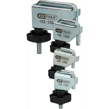 Conjunto de abraçadeiras de mangueira KS TOOLS 4 peças 122.1200 – abraçadeiras metálicas para mangueiras, tamanhos sortidos