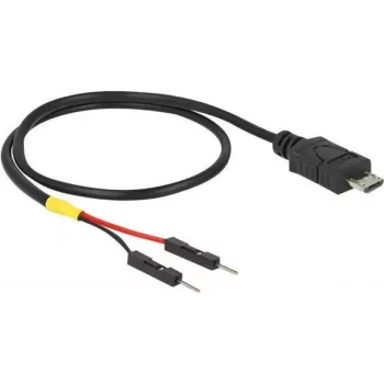 Cabo USB DeLOCK 85408 Micro-USB B 0,3 m preto
