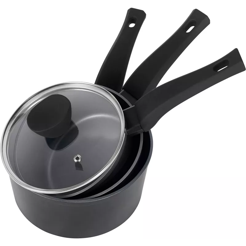 Conjunto de panelas Russell Hobbs RH01706EU, 3 peças, acabamento perolado