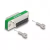 Filtro anti-interferências RF/EMI DeLOCK D-Sub 15 pinos macho para fêmea filtro passa-baixo capacitivo