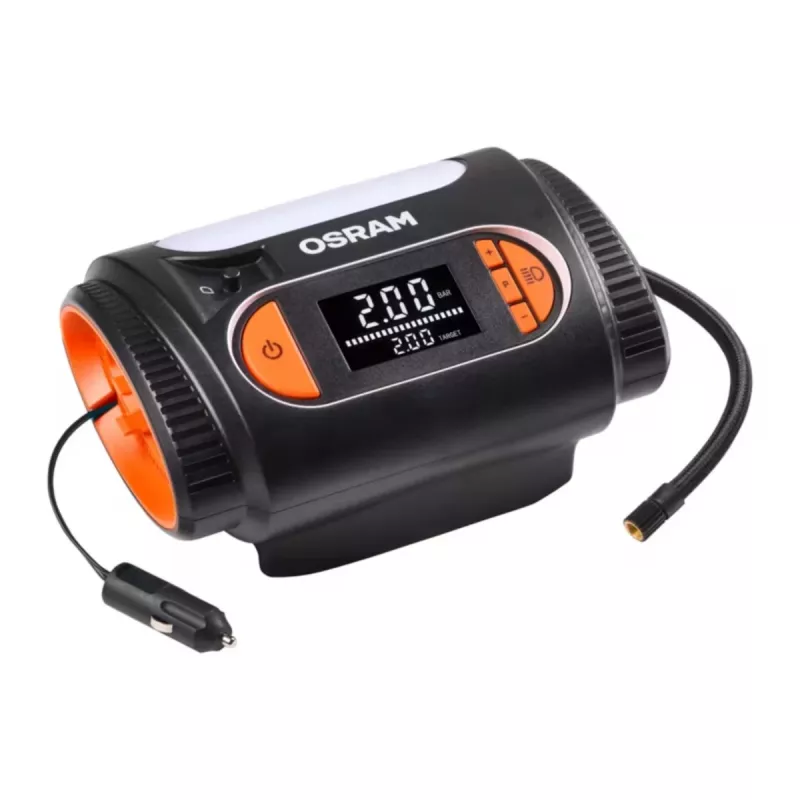 Compressor de ar Osram TyreInflate 2120 – insuflador de pneus compacto a bateria de 12V (OTI2120)