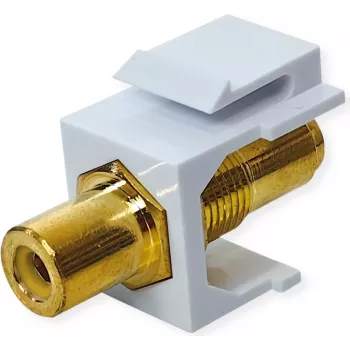 Acoplamento Keystone VALUE ROLINE RCA blindado plástico amarelo (25.99.8212)