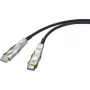Cabo adaptador HDMI SpeaKa Professional 20,00 m SP-9538580 com revestimento PVC preto [1x ficha HDMI, ficha HDMI D Micro – 1x ficha HDMI, ficha HDMI D Micro] (SP-9538580)