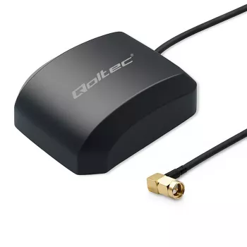 Antena GPS/GLONASS QOLTEC 28 dBi 50 W com ficha SMA angular
