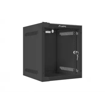 Rack de parede LANBERG WF10-2306-10B — 6U, 280×310×336 mm, profundidade 238 mm, preto, capacidade 20 kg