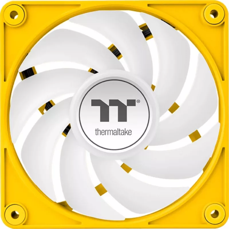 Ventoinhas de caixa Thermaltake CT140 EX ARGB 140 mm amarelo pack de 3
