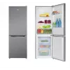Amica FK2425.4UNTX(E) frigorífico combinado de instalação livre com congelador em baixo, 153 l frigorífico + 74 l congelador, FrostControl, classe energética E, prateado