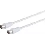 Cabo de antena coaxial ShiverPeaks 80018-15 – 15 m, 100 % blindado