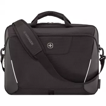 Pasta para portátil Wenger XE Brief 17 – compatível com portáteis de 17 polegadas, compartimento para tablet, preto