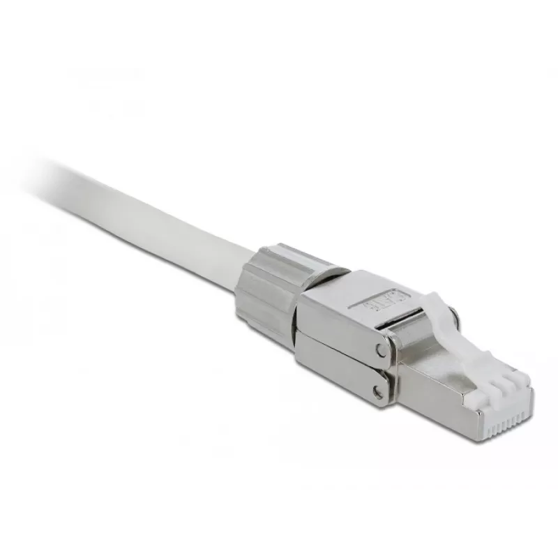 Conector de fio DeLOCK 86476 RJ-45 cinzento