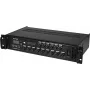 Misturadora Omnitronic MAVZ-360.6P — misturadora amplificada de 6 canais, 360 W de potência total de saída