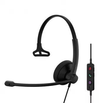 Headset EPOS IMPACT 100 MS Mono USB-C+A com fios leve 51g