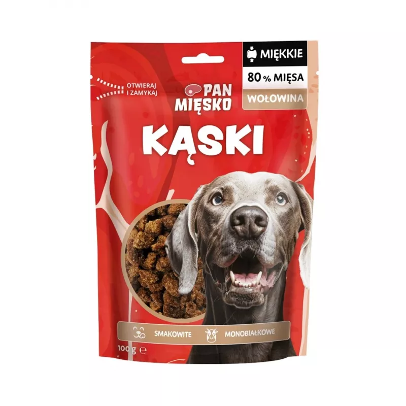 Snack para cães Pan Mięsko Soft Beef Bites 100 g