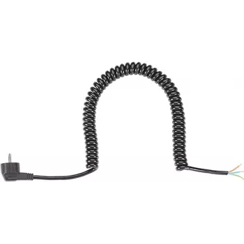 Cabo Espiral Bachmann H05VV-F 3G 1.5mm² C 1.0m preto AEH/CEE7/7 - Cabo
