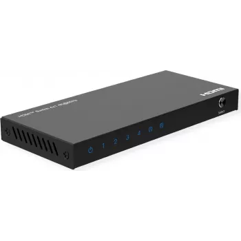 ROLINE Comutador HDMI 4 portas 4K60Hz HDCP2.3+ telecomando IR (14.01.3617)