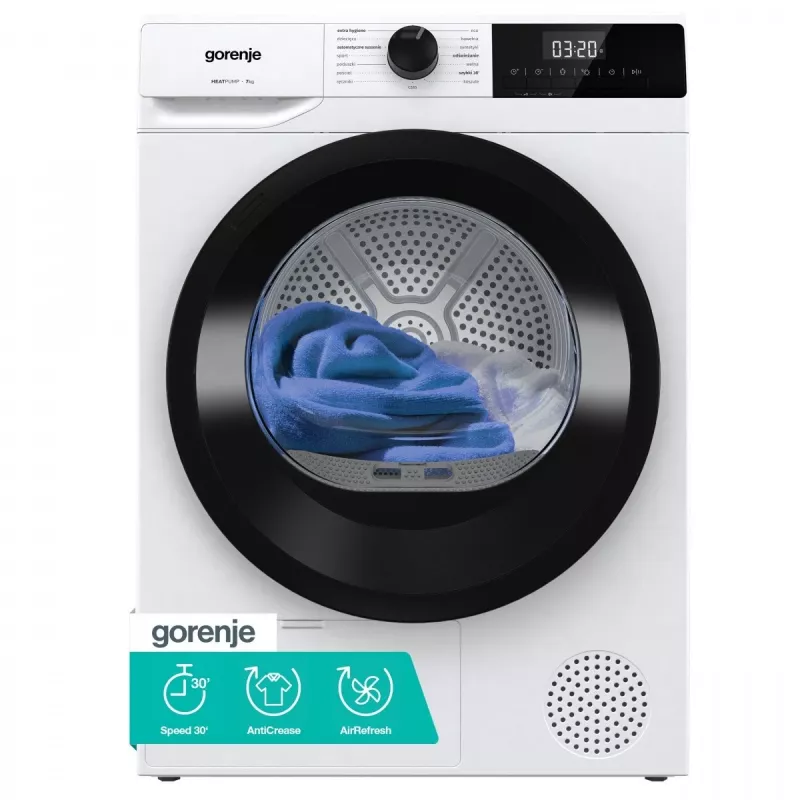 Máquina de secar roupa de carregamento frontal Gorenje G200 D2HNE7D/PL 7 kg branca