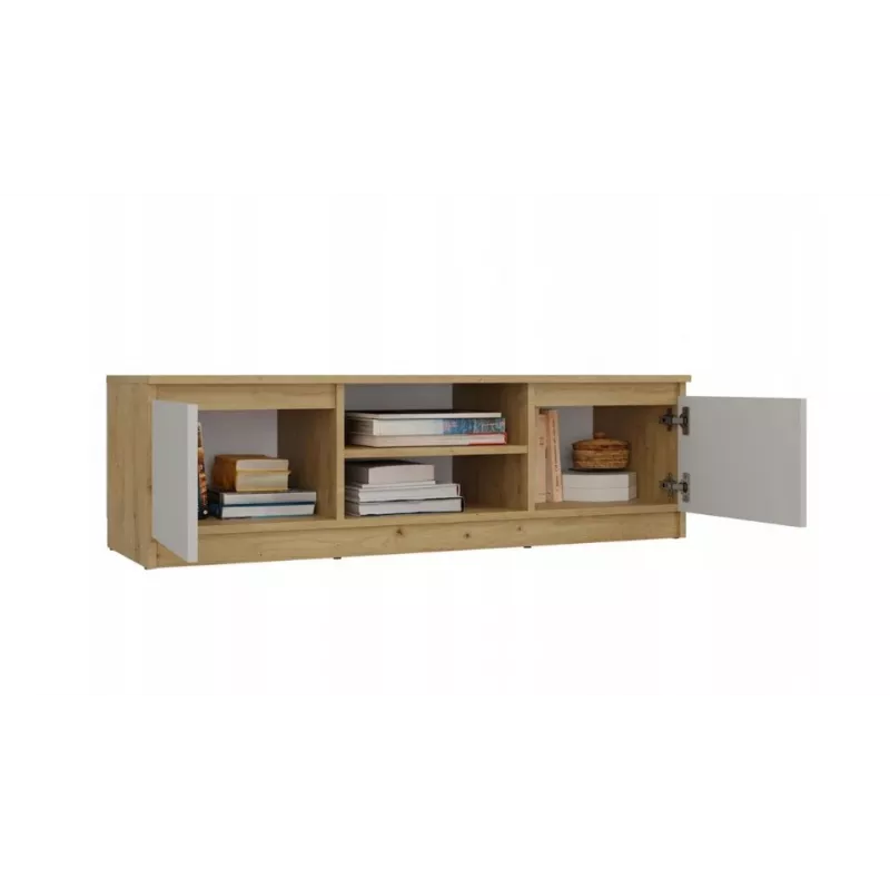 Móvel de TV MALWA 120, carvalho Artisan/caxemira