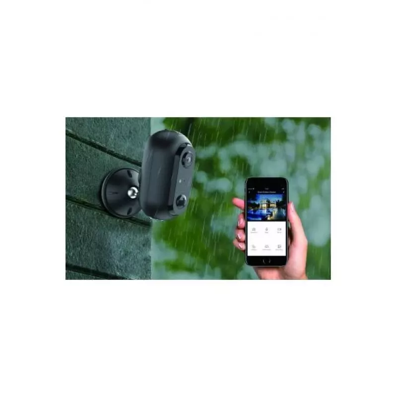 WOOX R9045 câmara de segurança sem fios para exterior, WiFi, 1080p, altifalante, LED IR 7m, deteção de movimento, Micro-SD