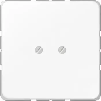 Tampa de placa de parede JUNG CD 561 B WW, branco duroplástico, moldura simples, compatível com molduras JUNG