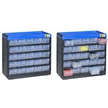 Organizador de peças pequenas allit VarioPlus Pro 464620 organizador modular 29/50 compartimentos, L x A x P 300 x 285 mm