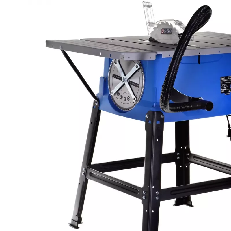 Serra de mesa Scheppach HS100S Special Edition — 2000 W, lâmina de 250 mm, profundidade de corte 85 mm, esquadria 0–45°, base rebatível