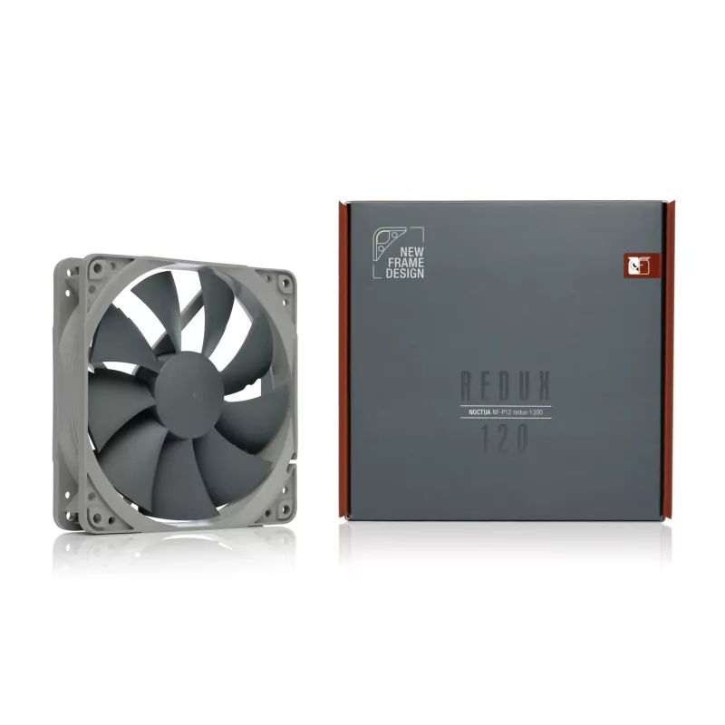 Ventoinha de caixa Noctua NF-P12 redux-1300 120mm cinzento