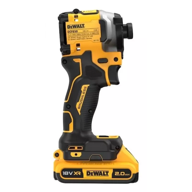 Chave de impacto 18v 3 velocidades; 208nm; mala; 2x2ah