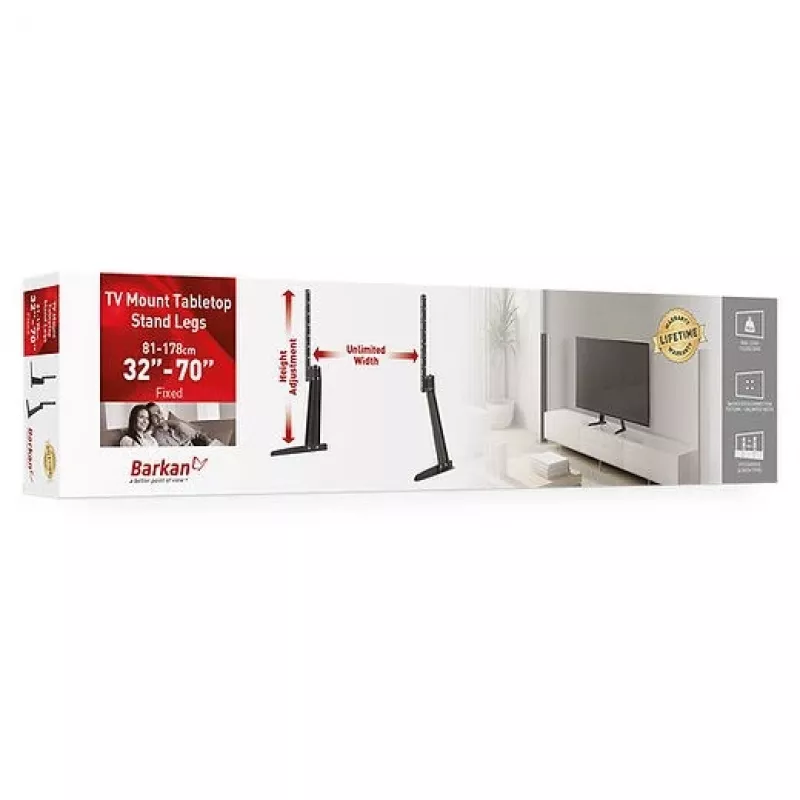 Suporte de TV Barkan Mounting Systems S40 70 polegadas preto capacidade 50 kg