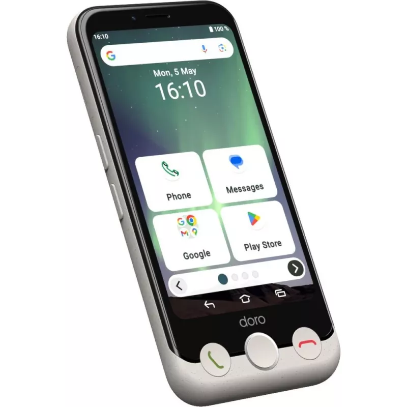 Smartphone Doro Aurora A10 4,5 polegadas 4GB RAM 64GB preto branco
