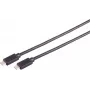 Cabo USB S/CONN 13-62005 USB 3.2 Gen 2x2 0,25 m USB-C preto