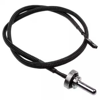 Sensor de temperatura Alphacool Eiszapfen Plug G1/4 - sensor de temperatura para sistema de refrigeração líquida - cromado - 50 cm