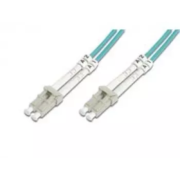 Cabo de patch de fibra ótica multimodo OM3 LC/LC 15 m Digitus