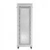 Armário rack 19 polegadas LANBERG FF01-8047-23SL 47U 800x1200 mm cinzento portas perfuradas