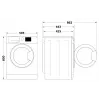 Máquina de lavar roupa INDESIT MTWSC61294WPL 9 kg, classe de eficiência energética C