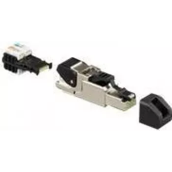 Conector de cabo RJ-45 Rutenbeck 13900321 cinzento