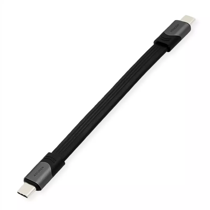 Cabo USB ROLINE 11029078 USB4 Gen 3x2 0,15 m USB C preto