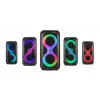 Centro de música portátil MANTA SPK0401B100 coluna Bluetooth, 100 W de potência máxima, rádio FM, karaoke, bateria incorporada, X-BASS