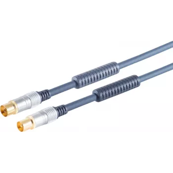 Cabo coaxial de antena ShiverPeaks 80208-15MHQ 15 m com ficha e filtro