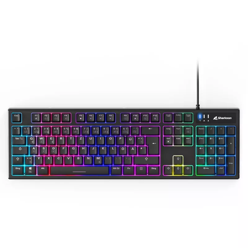 Conjunto de teclado e rato para gaming Sharkoon SKILLER SGB15 Combo DE com layout alemão