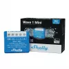 Relé inteligente Shelly Qubino Wave 1 Mini sem fios 110–240V, 8A AC / 5A DC, 868,4 MHz, para interiores, azul