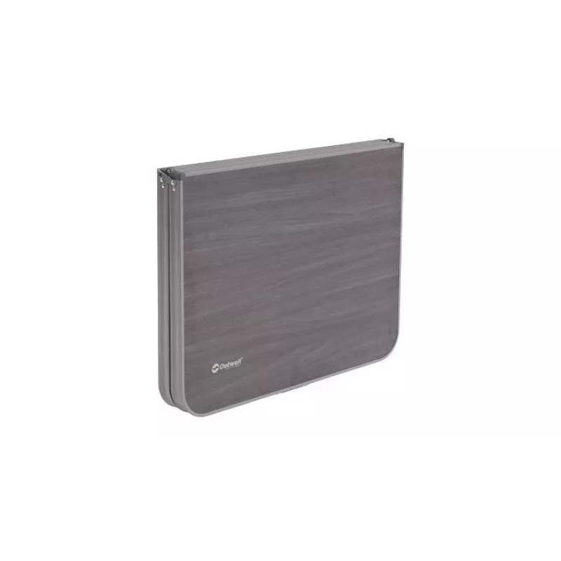 Mesa de exterior Outwell Coledale L — estrutura de alumínio, tampo de resina, 800 × 1200 mm, 8,4 kg, cinzento