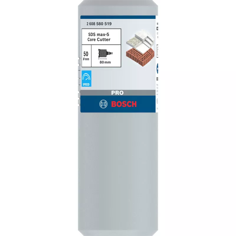 Conjunto de brocas Bosch max 9 50 mm, 2 unidades (modelo 2608580519)