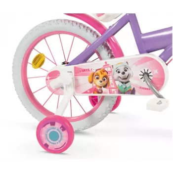 Bicicleta infantil 16 Paw Patrol roxa 1680 menina TOIMSA