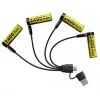 Pack de pilhas recarregáveis Li-Ion AA 1,5V Nitecore NH2400 2400mAh – pack de 4