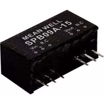 Fonte de alimentação mean well SPB09A-15, 9 W, 15 V, 0,6 A, RoHS