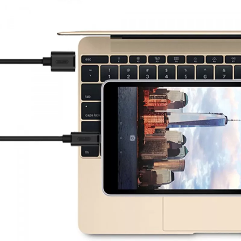 Cabo USB UNITEK Y-C474BK USB 3.2 Gen 1 (3.1 Gen 1) 1 m USB A USB C preto