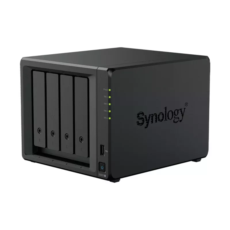 Synology DiskStation DS925+ NAS/Servidor de armazenamento Ryzen Embedded V1500B 4 GB DDR4 0 TB Preto